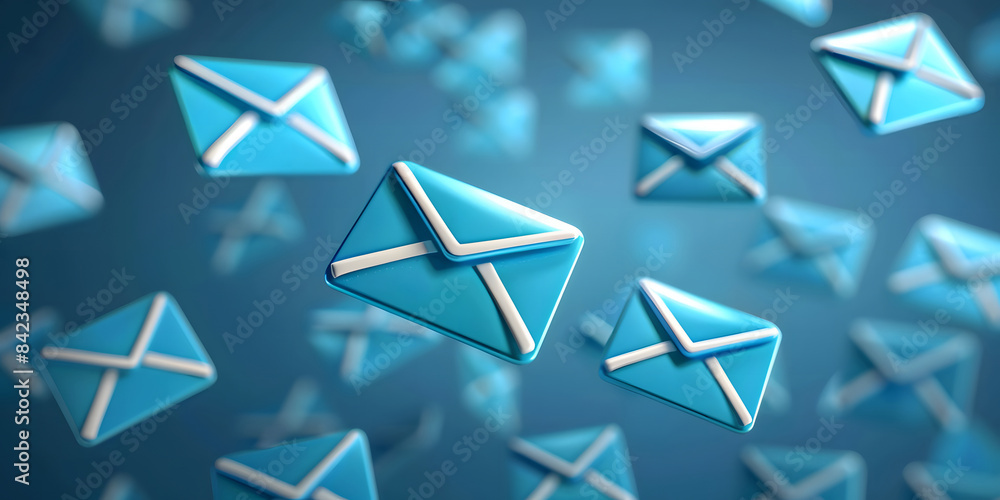 Aufkleber symbol marketing or newsletter concept, diagram. send bulk email. direct selling projects in busines