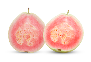 red guava isolated on transparent png