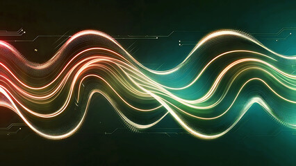 Obraz premium Waving abstract wallpaper and background