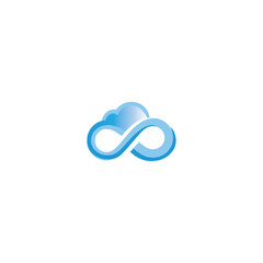 cloud logo vector, Cloud computing icon cloud server vector logo design template. cloud logo designs template, tech logo designs concept

