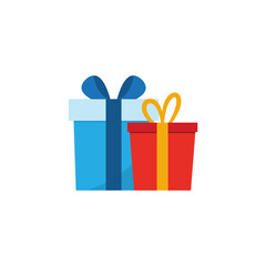 Gift box icon. Gifts and presents for holiday celebration and special sales offer. birthday celebration, special give away pack Isolated birthday or anniversary box.
