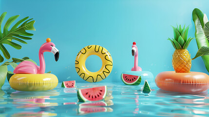 Poor party water floats Inflatables swim rings