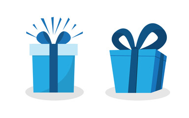 Gift box icon. Gifts and presents for holiday celebration and special sales offer. birthday celebration, special give away pack Isolated birthday or anniversary box.