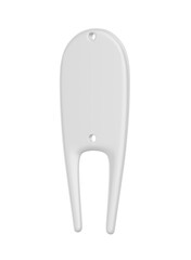Blank golf divot tool tee set 3d illustration.