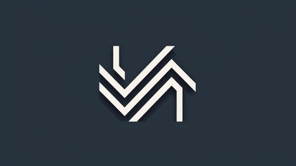 Inward Facing Arrow Initial Letter Logo Design