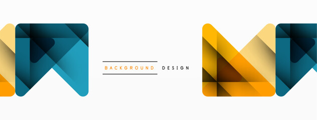 Business triangle and squares vector abstract background. Vector Illustration For Wallpaper, Banner, Background, Card, Book Illustration, landing page