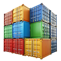 containers cargo transparent background