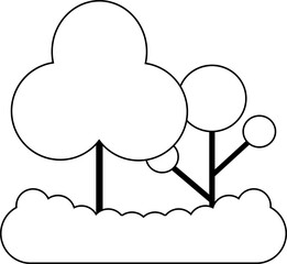 tree park city building outline