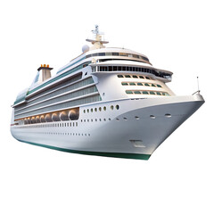cruise ship isolated transparent background
