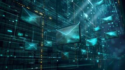 5. Set against a backdrop of virtual hazards, a digital mailbox stands as a gateway to both communication and peril, prompting users to tread carefully and scrutinize email attachments with caution