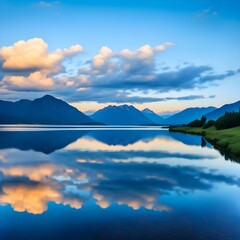 Beautiful clouds and mountains