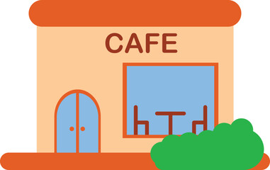 cafe coffee food city building