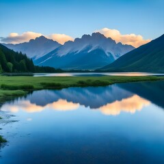 Beautiful clouds and mountains