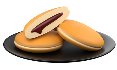 3D Dorayaki Illustration
