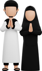 3D Muslim Character Illustration