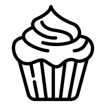 recommend clip art: cupcake outline icon