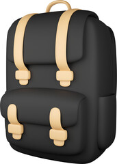3D Backpack Illustration
