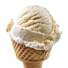 delicious ice cream in white background