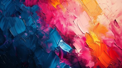 Abstract colorful paint strokes background texture