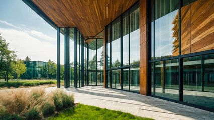 Fototapeta premium Modern office building in the big city