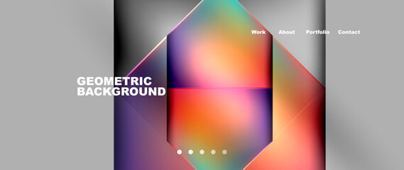 Gradient triangle geometric minimal wallpaper