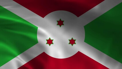3D VIDIO OF BURUNDI FLAG