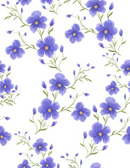 Floral pattern for fabric and textile print