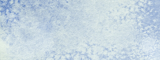 Abstract art background light blue and white colors. Watercolor painting on canvas with soft sky...