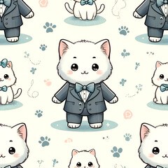 set of funny cartoon animals generative AI