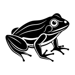 Simple and minimalist frog logo icon vector illustration 
