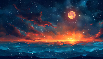 Naklejka premium space background