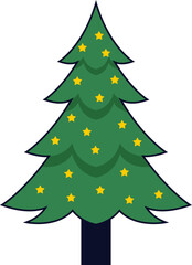 Christmas Tree Illustration Element