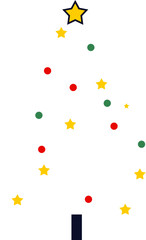 Christmas Tree Illustration Element