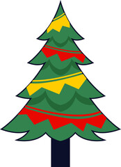 Christmas Tree Illustration Element