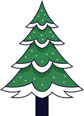Christmas Tree Illustration Element