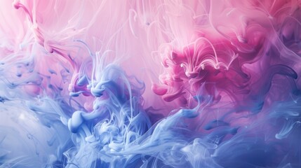 pink and blue color liquid art, featuring soft and subtle tones blending effortlessly