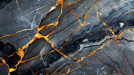 black and gold marble stone background