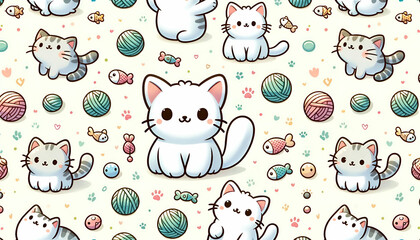 seamless pattern with eggs generative AI