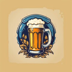 a refreshing glass of beer, created by ai generated