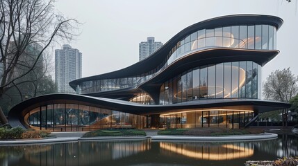 Fototapeta premium The Uniqueness of Contemporary Architecture 