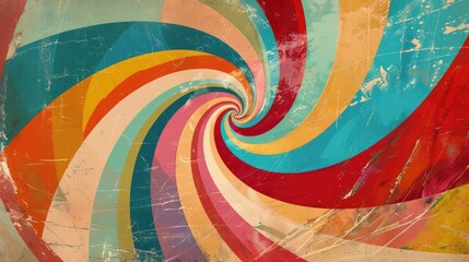 Obraz premium A vibrant and intricate design on a paper, great for use in creative projects or as a decorative element