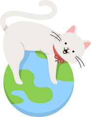 Cat International Day Illustration Element