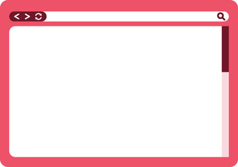 Fototapeta premium Browser UI Illustration Element