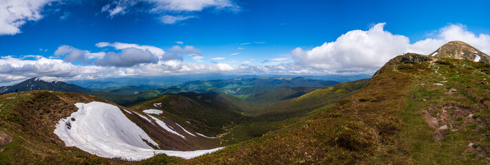 A view of the Hoverla in the Carpathians