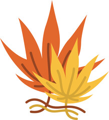 Autumn Leaves Illustration Element