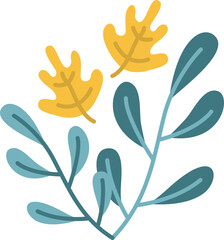 Autumn Leaves Illustration Element