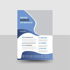 Corporate creative simple business flyer template design or vector company Brochure Template Design