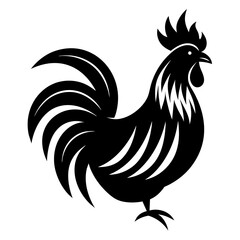 Elegant Chicken Rooster Logo Silhouette: Unique Designs for Branding