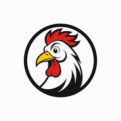 Elegant Chicken Rooster Logo Silhouette: Unique Designs for Branding