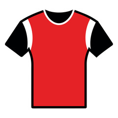 a modern and stylish T-shirt  mockup vector silhouette, white background